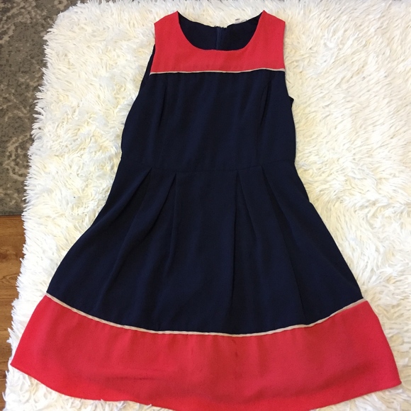 STITCH FIX 41 Hawthorn Pleated Colorblock Dress - Picture 1 of 6